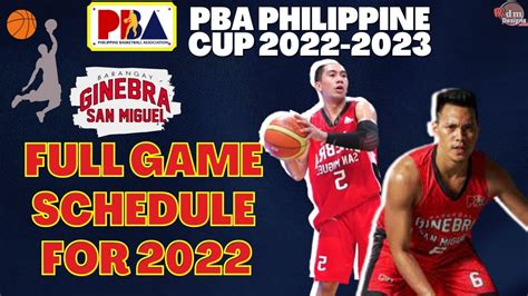 brgy ginebra game schedule|Barangay Ginebra Full Lineup, Game Schedule, Players.